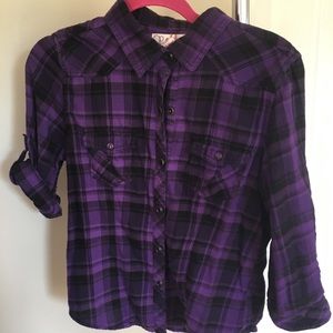 Purple Checkered Shirt